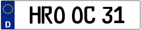 Trailer License Plate